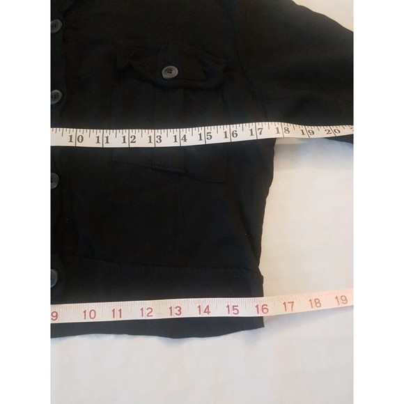 Dont Ask Why Womens Button Down Shirt Blouse One Size Made Italy Short Sleeve - Picture 12 of 12